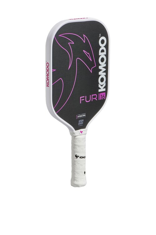 KOMODO Furi 16mm Pink Thermoformed Pickleball Paddle Gen III | T700 Raw Carbon Fiber | USAPA Approved