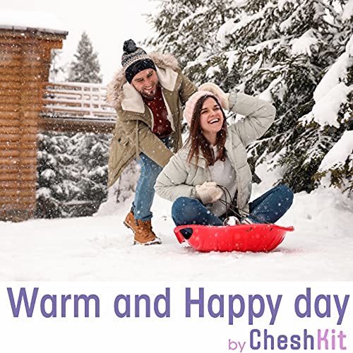 CheshKit Medium Black Cozy Warm Boot Liner Socks for Hiking & Winter Outdoor Sports