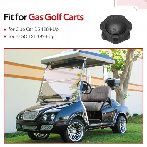 Gas Cap for EZGO TXT & Club Car DS Golf Carts - Nylon