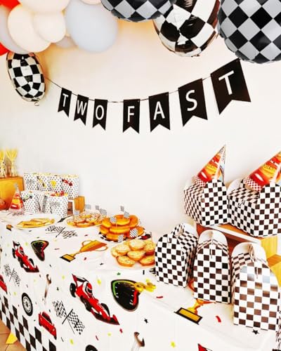 Racing Car Theme Party Table Cover - 86.6 x 51 Inch Rectangular