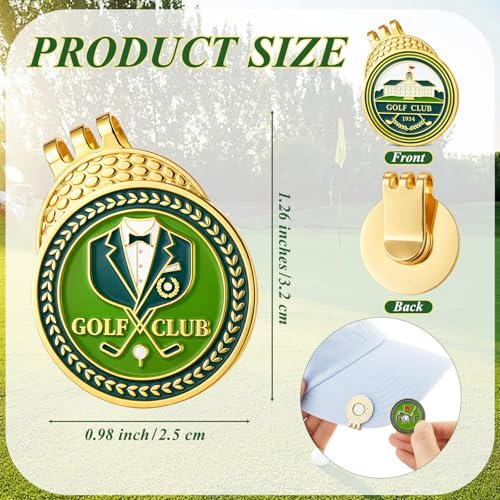 3 Set Golf Ball Markers with Magnetic Hat Clips - Funny Designs