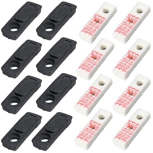 8-Pack Rubber Gaskets & Cotton Pads for Kerosene Lighters