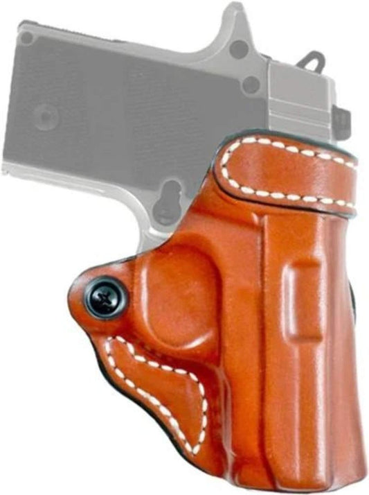 Desantis 155TAP6Z0 Gunhide, Criss-Cross Belt Holster, Fits Sig Sauer P238, Springfield 911, Kimber Micro Carry, Colt Mustang, Right Hand, Tan Leather, N/A