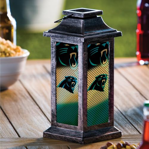 NFL Solar Powered Lantern - Carolina Panthers Team Spirit