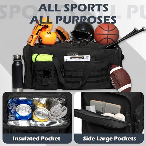 SunForMorning Black 135L Extra Large Heavy Duty Sports & Travel Duffle Bag