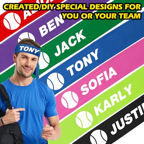 Adjustable Sports Head Tie Sweatband for Men and Women - Black