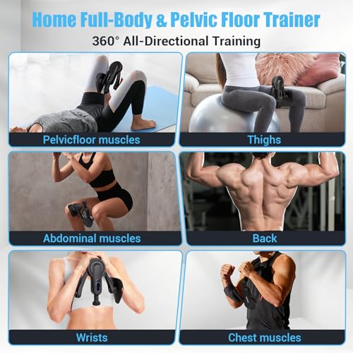Adjustable Thigh Trainer for Women - 15-80LB Resistance - Black