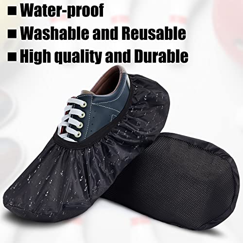 Geyoga 2 Pcs Bowling Shoe Covers Protector Black XL Classic for Men