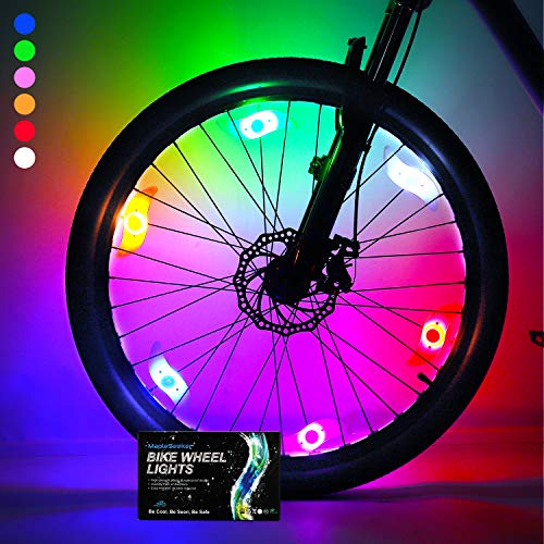 Bike Wheel Spoke Lights 6-Pack - Multi-Color with 3 Modes