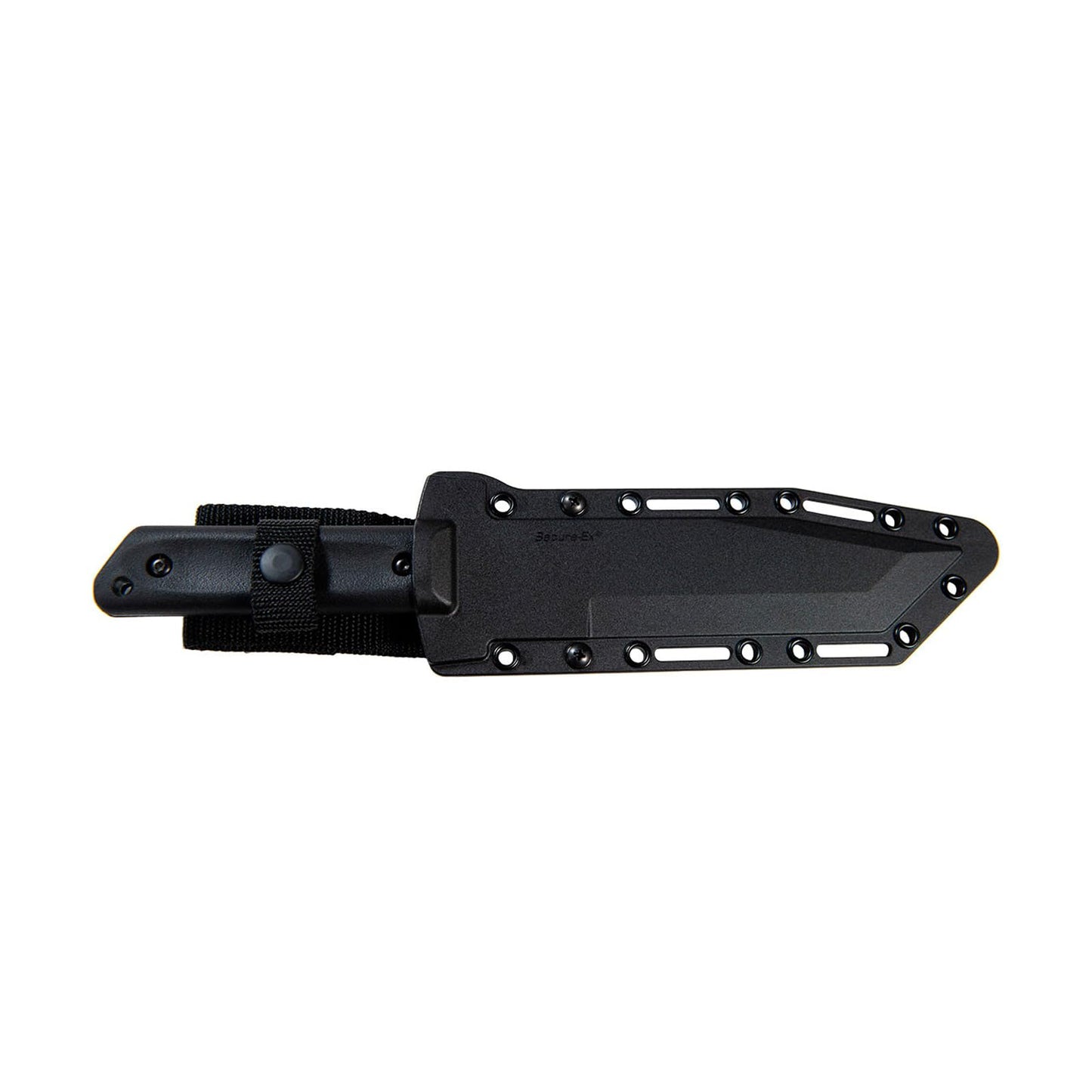 Cold Steel G.I. Tanto 7" Durable 1055 Carbon Steel Fixed Blade Tactical Outdoor Throwing Knife, 5" Handle w/ Polypropylene Scales, Integral Quillon Guard, Resistant Secure-Ex Sheath