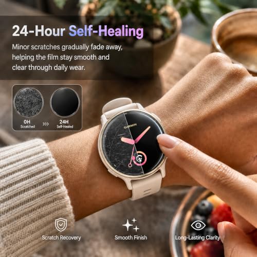 6 Pack Screen Protector for Garmin Vivoactive 5/6 42mm - HD Clear EPU Film