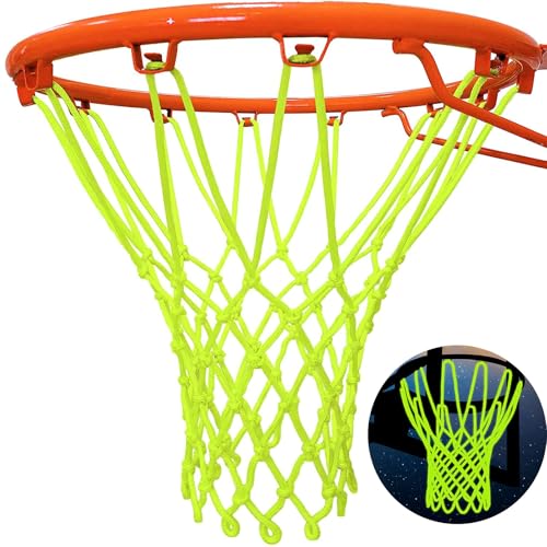 Luminous Basketball Net - Green Nylon Nightlight for Outdoor Use
