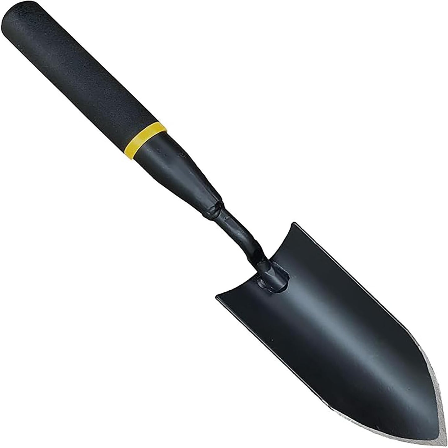 XFSPYY Garden Hand Trowel Set, Carbon Steel with Rubber Grip, Heavy Duty for Digging and Planting, Black, 2-Pack