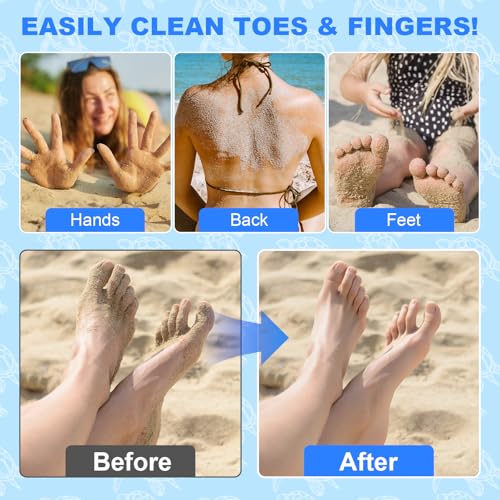 Beach Sand Remover Bag - Talc-Free & Unscented, Travel Ready