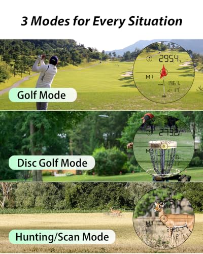 Magnetic Golf Rangefinder with Slope Switch - Blue