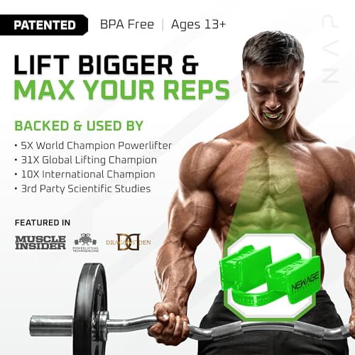 New Age Performance 6DS Heavy Lifting Mouthpiece - Clear, Increase Strength & Reps