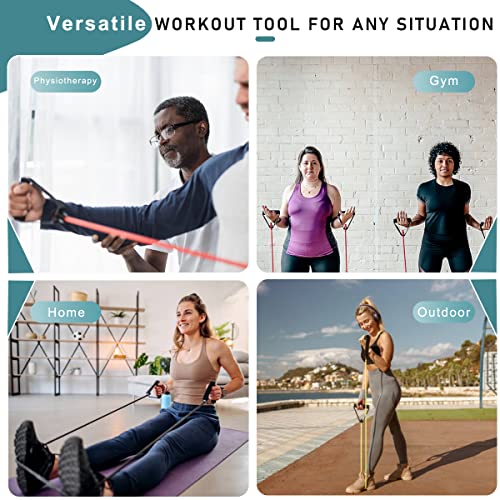 Resistance Bands with Handles - 30lbs Green Exercise Band