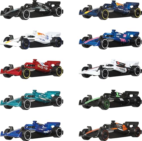 Hot Wheels Formula 1 2025 10-Pack - 1:64 Scale Die-Cast Racecars