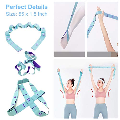 Stretching Strap for Flexibility - 11 Loops Yoga & Pilates