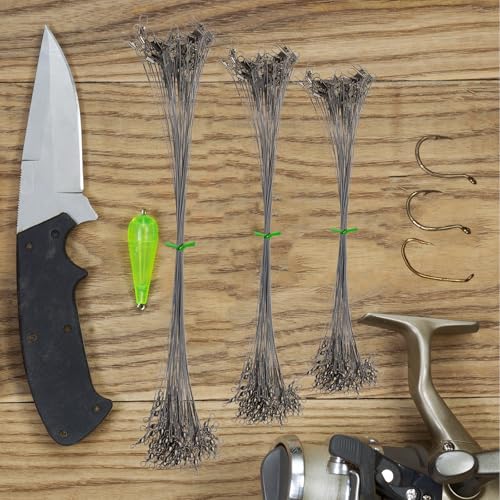Heavy Duty Stainless Steel Fishing Wire Leaders 31LB - 50pcs (7.87in)