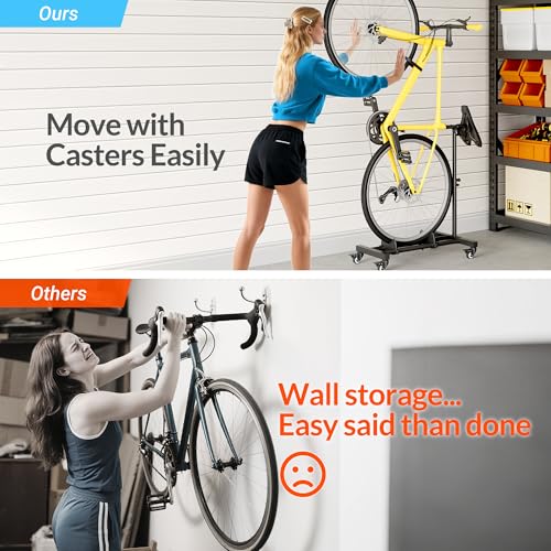 Freestanding Bike Rack with Adjustable Height - 1 Pack
