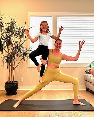 Girls Leggings with Pockets - Soft Stretch Athletic Pants, 12-13 Years / A1-Black