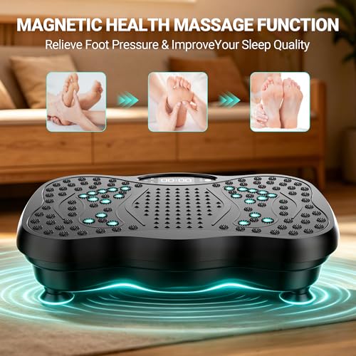 Vibration Plate Exercise Machine - 450lbs Capacity, Bluetooth, 99 Speed Levels