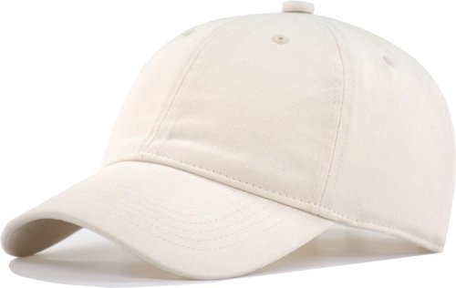 TSSGBL Vintage Cotton Washed Adjustable Baseball Cap Men Women Unstructured Low Profile Plain Blank Casual Ball Dad Hat Khaki Beige
