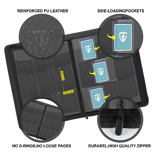 Top Loader Card Binder for 3"x4" Trading Cards - Holds 216 Sleeves