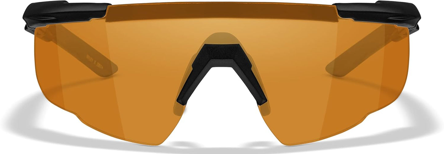 Wiley X Men's Saber Tactical Sunglasses - UV Protection & Anti-Fog | Durable Design