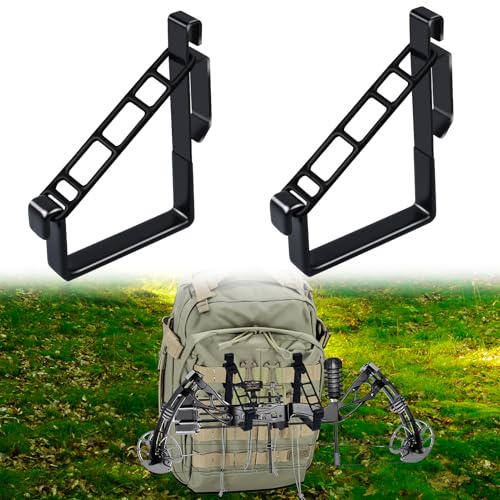 Heavy Duty Metal Molle Hooks 2-Pack for Tactical Gear & Hunting Accessories