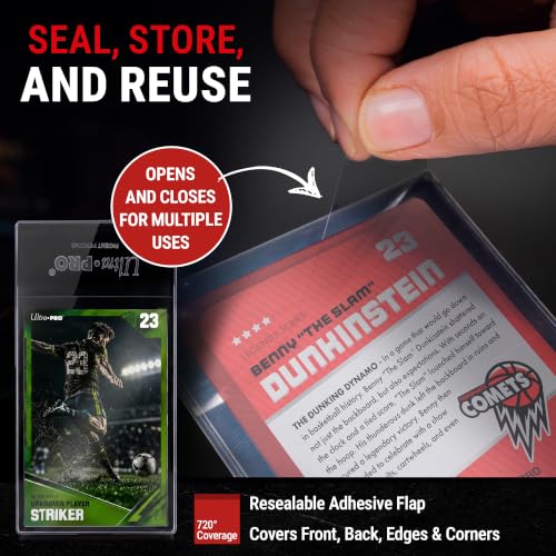 Trading Card Holders - 2-in-1 Semi Rigid Protector Sleeves, 25 Pack