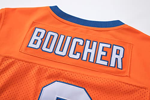 Youth Bobby Boucher #9 Football Jersey Kids 90s Cosplay Halloween Orange Medium