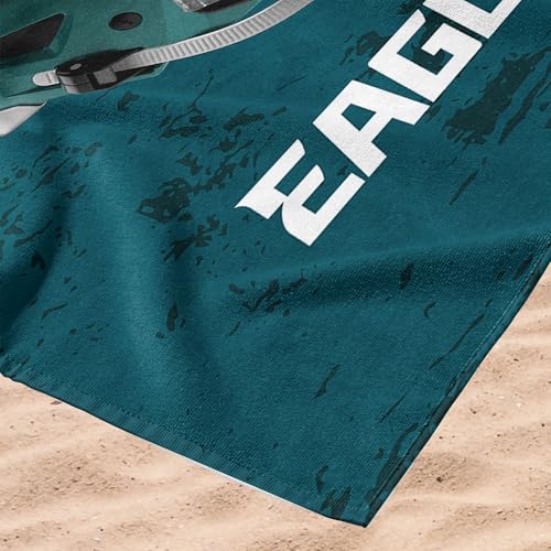 Philadelphia Eagles Super Bowl LIX Beach Towel - 30x60 Inches