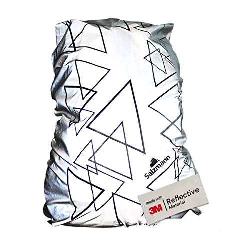 Salzmann Silver Reflective Backpack Cover, 3M Scotchlite Waterproof 28L Standard