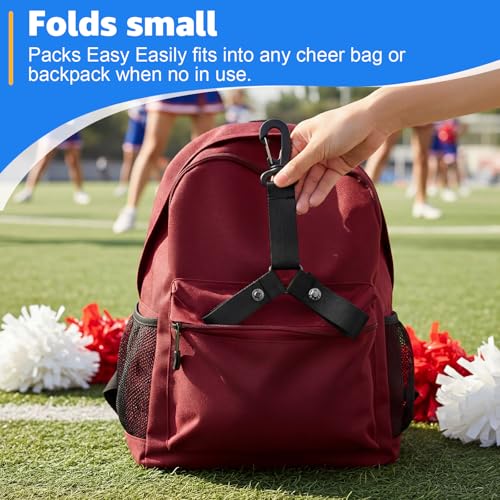 Pom Pom Holder for Cheerleading Backpack - Black
