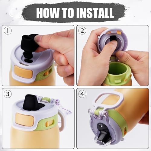 Silicone Spout Replacement for Ello Pop & Fill Water Bottles - 2 Pack
