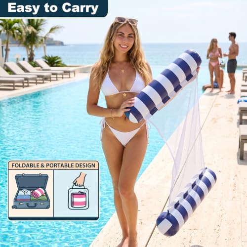 ANNIL 5 Pack Pool Floats Hammock