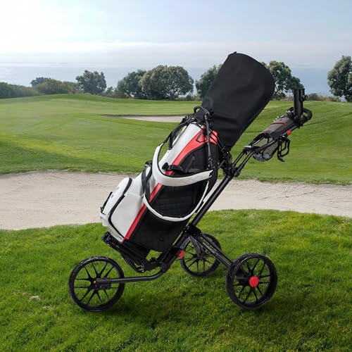 CaddyLite 15.3 V2 Golf Push Cart - Lightweight Foldable Black