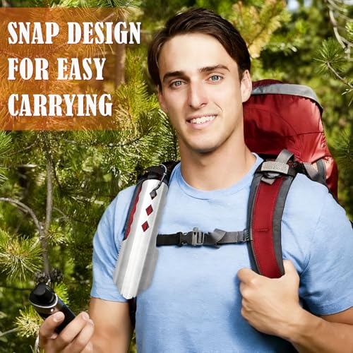 Ultralight Backpacking Trowel - Durable Aluminum Shovel & Potty Tool - Silver
