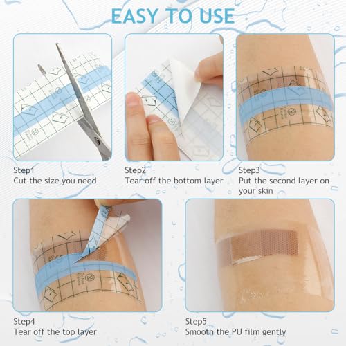 Waterproof Tattoo Aftercare Bandages - 1.9 Inch x 10.9 Yard Roll