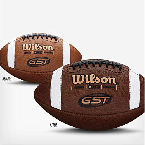 Football Prep Kit with Wax Bar and Brush for Leather Balls
