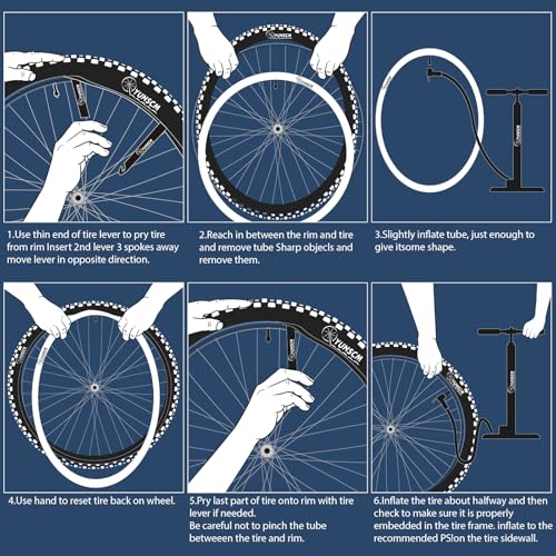 20-Inch Bike Tube with Schrader Valve - Fits 20x2.125 to 20x2.40