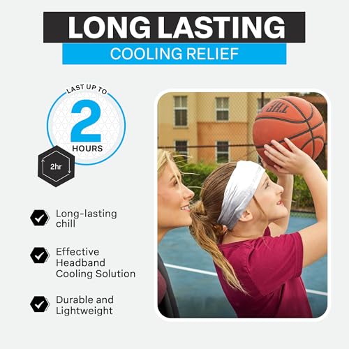 Cold Factor Instant Cooling Headband - Neutral Pack, UV Protection, Moisture-Wicking