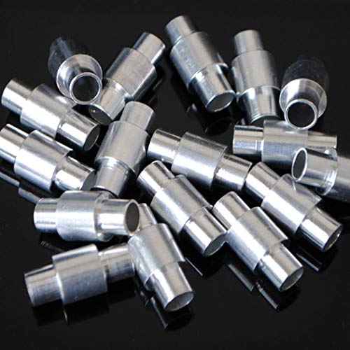 Aluminum Bearing Spacers 8-Pack for 6mm Axles - Silver