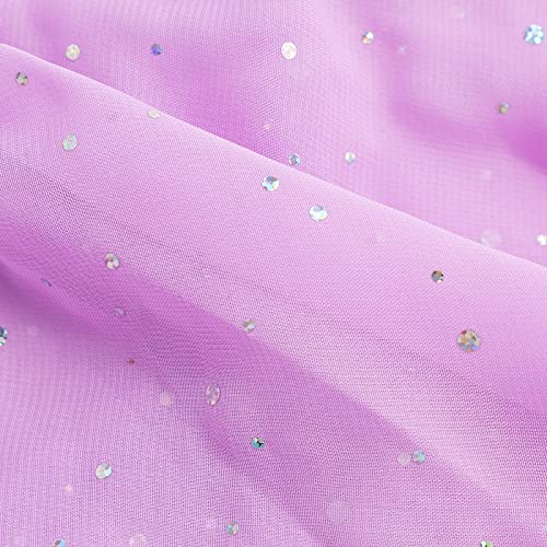 Toddler Ballet Leotard Dress for Girls - Purple, 7-8 Years
