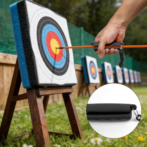 Archery Arrow Puller with Belt Clip - TPR Non-Slip Grip - Black