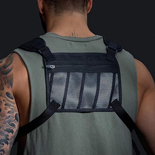 Water Resistant Running Vest Chest Pack - Brown