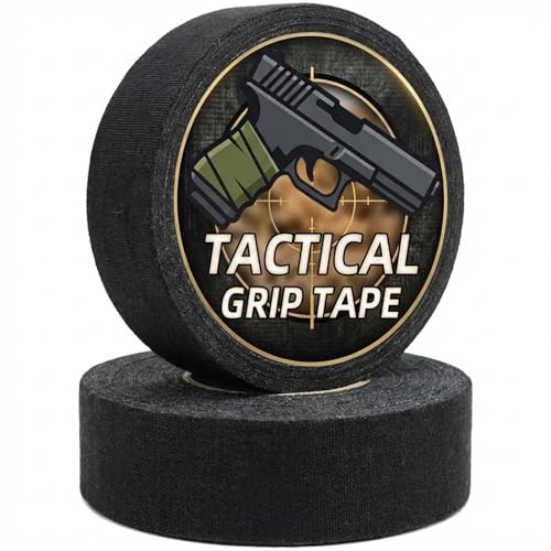 Tactical Grip Tape - Non-Reflective, No Residue - 2 Rolls, Black