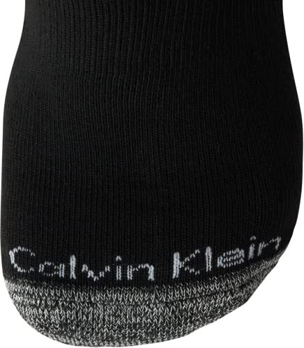 Calvin Klein Men’s 12 Pack Cushioned Ankle Socks Black White Grey 7-12